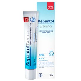 CREME HIDRATANTE TOQUE SECO OIL FREE PARA PELE NORMAL A SECA BEPANTOL DERMA 30G