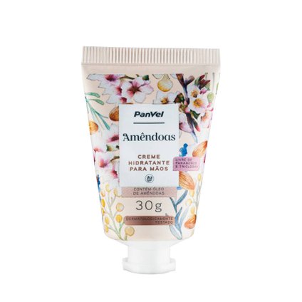 CREME HIDRATANTE PARA MÃOS PANVEL AMÊNDOAS 30G