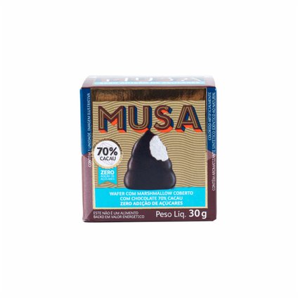 CHOCOLATE MUSA 70% CACAU ZERO AÇÚCAR 30G