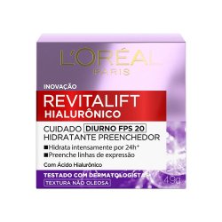Creme Hidratante Facial Anti-idade L'oréal Paris Revitalift Hialurônico Diurno Fps 20 49g