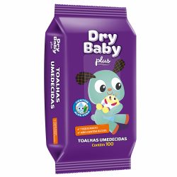 Toalhas Umedecidas Drybaby Plus 100 Unidades