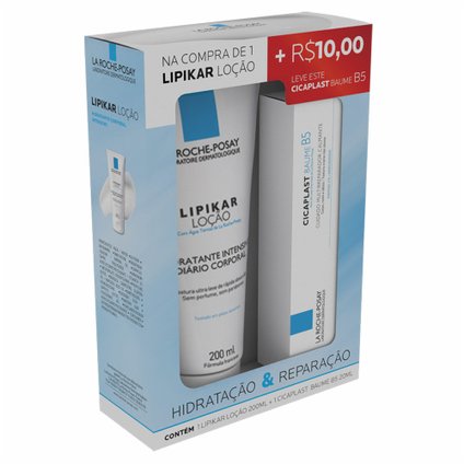LRP PROMO LIPIKAR LOÇÃO 200ML + CICAPLAST 20ML R$10,00