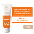 PROTETOR SOLAR ACTINE COLOR ANTIOXIDANTE TOQUE SECO COR UNIVERSAL FPS 60 40G