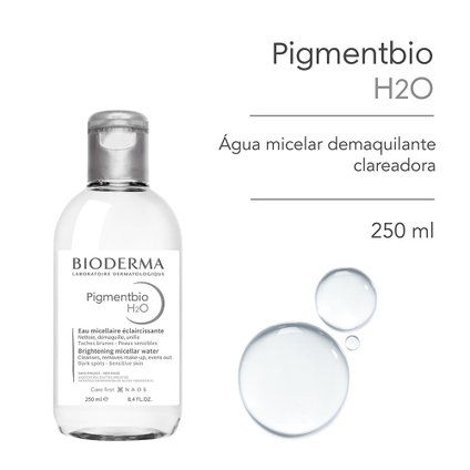 ÁGUA MICELAR BIODERMA PIGMENTBIO H2O DERMATOLÓGICA 250ML