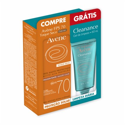 KIT EMULSÃO FPS70 COR 50ML + CLEAN GEL 60ML