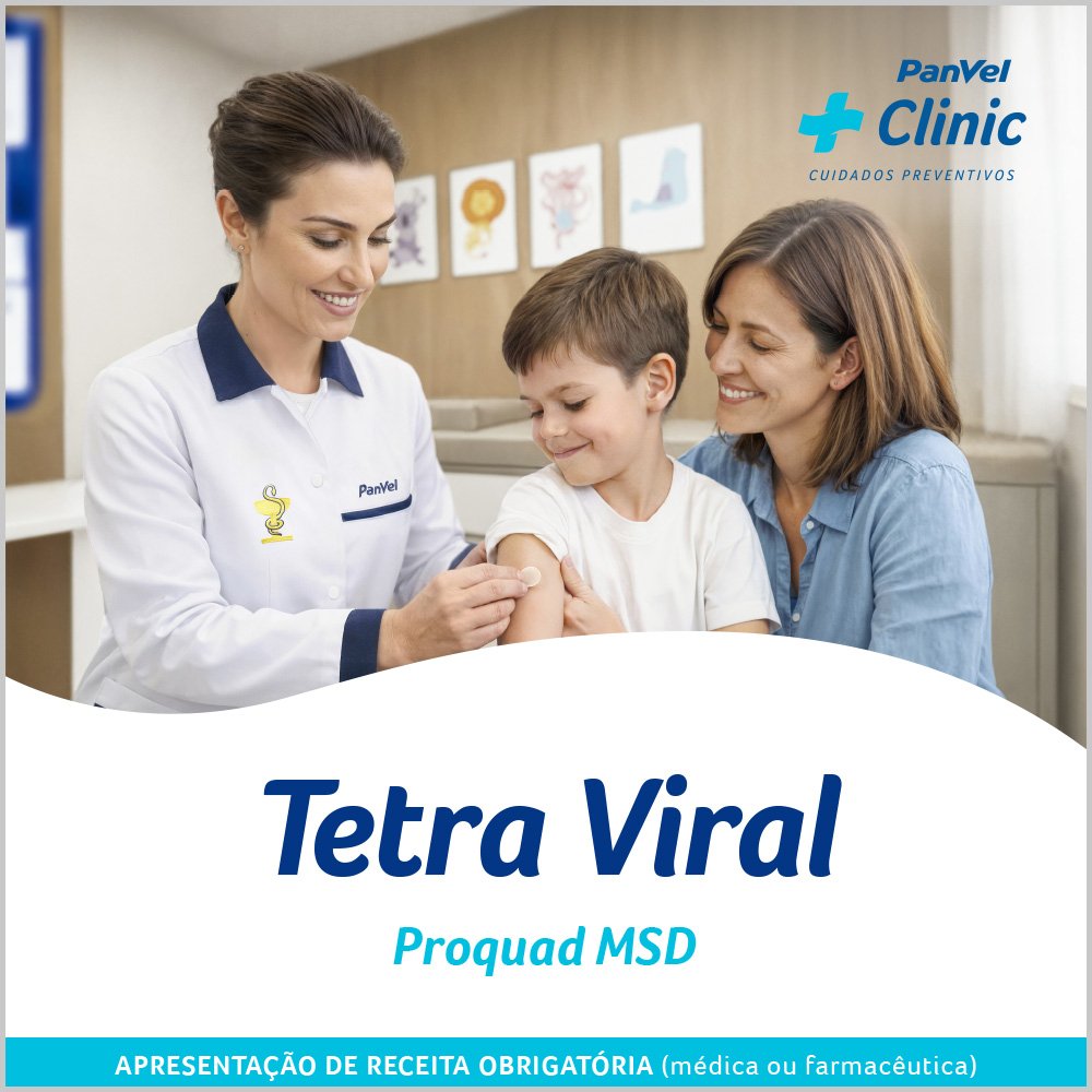 Vacina Tetra Viral (sarampo, Caxumba, Rubéola E Varicela) Proquad Msd