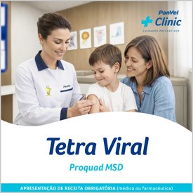 VACINA TETRA VIRAL (SARAMPO, CAXUMBA, RUBÉOLA E VARICELA) PROQUAD MSD