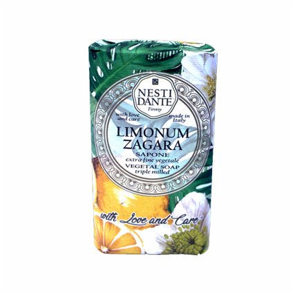 SABONETE LIMÃO SICILIANO E FLOR DE LARANJEIRA BARRA NESTI DANTE WITH LOVE AND CARE 250GR
