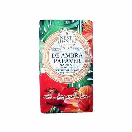SABONETE ÂMBAR E PAPOULA BARRA NESTI DANTE WITH LOVE AND CARE  250GR
