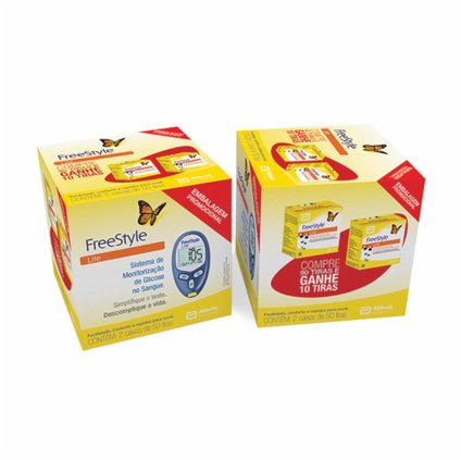 TIRAS REAGENTES FREESTYLE LITE COMPRE 90 TIRAS GRÁTIS MAIS 10 TIRAS