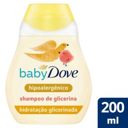 Shampoo Infantil De Glicerina Baby Dove Hidratação Glicerinada 200ml