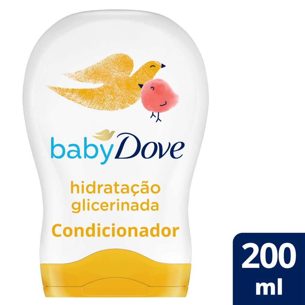 CONDICIONADOR DE GLICERINA BABY DOVE HIDRATAÇÃO GLICERINADA 200 ML