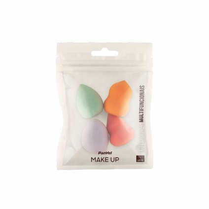 MINI ESPONJA PARA MAQUIAGEM PANVEL MAKE UP 4 UNIDADES