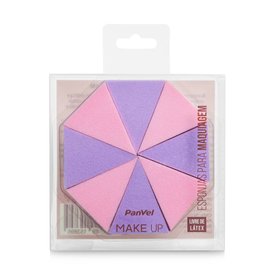 ESPONJA PARA MAQUIAGEM PANVEL MAKE UP 8 UNIDADES
