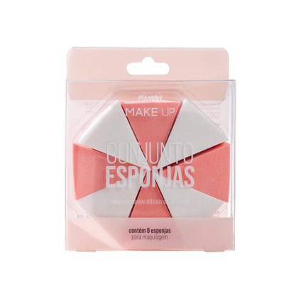 ESPONJA PARA MAQUIAGEM PANVEL MAKE UP 8 UNIDADES