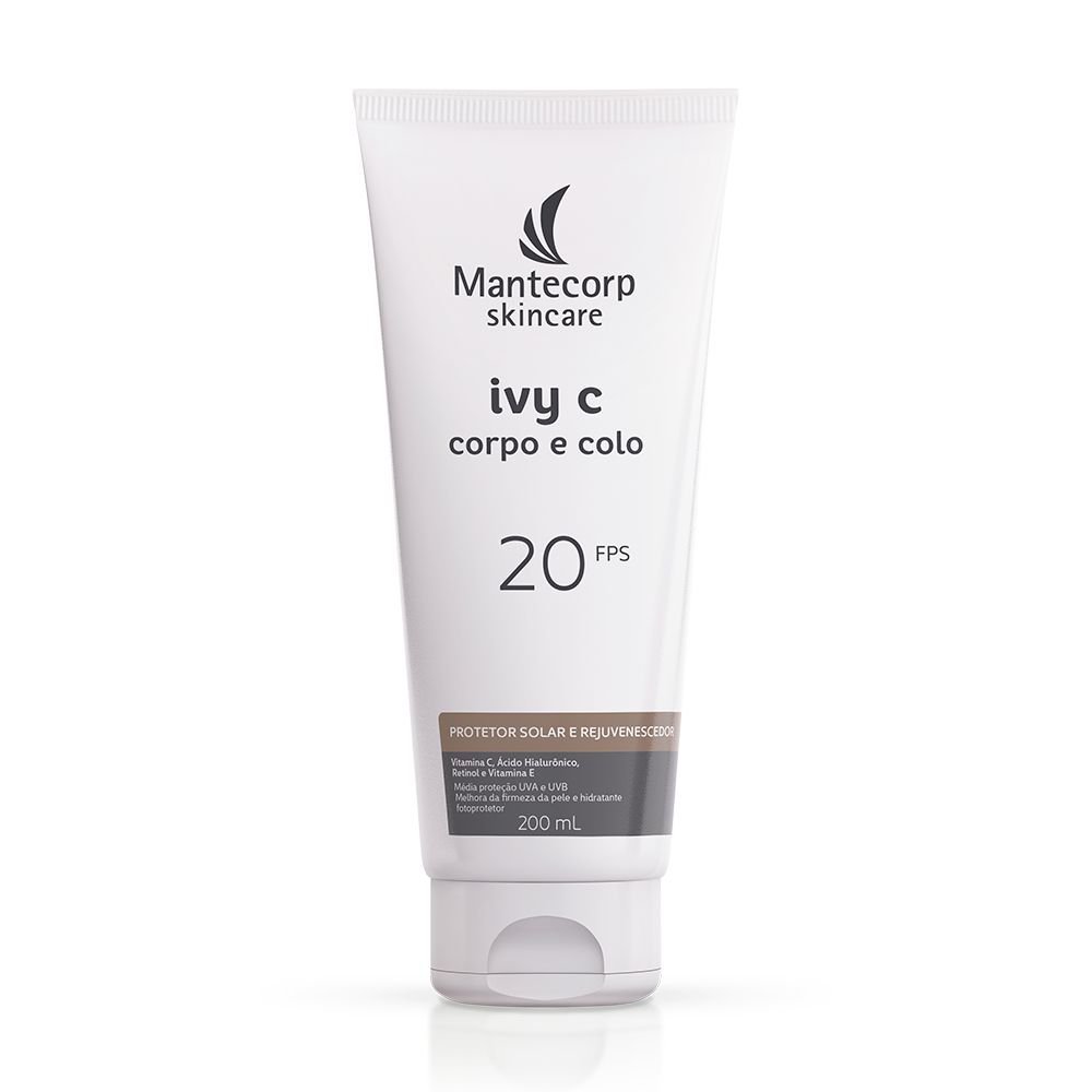 Protetor Solar E Rejuvenescedor Corporal Ivy C Corpo E Colo Fps20 200ml