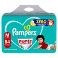 FRALDA PAMPERS PANTS AJUSTE TOTAL TAMANHO M 84 UNIDADES