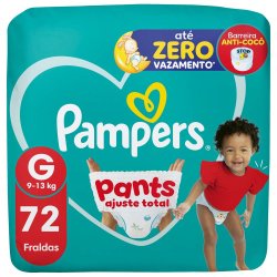 Fralda Pampers Pants Ajuste Total Tamanho G 72 Unidades