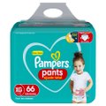 FRALDA PAMPERS PANTS BAG AJUSTE TOTAL XG COM 66 UNIDADES