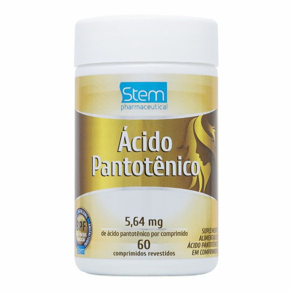 Ácido Pantotênico Stem 60 Comprimidos Revestidos - PanVel Farmácias