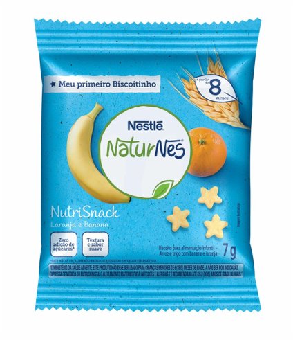 NATURNES NUTRISNACK BANANA E LARANJA  7G