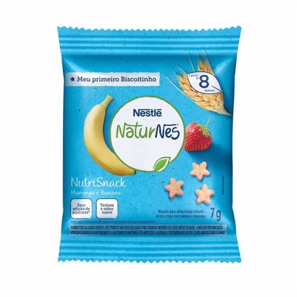 NATURNES NUTRISNACK BANANA E MORANGO  7G