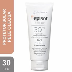 PROTETOR SOLAR EPISOL SEC OC PELE OLEOSA FPS 30 60G