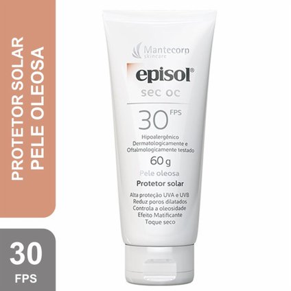 PROTETOR SOLAR EPISOL SEC OC PELE OLEOSA FPS 30 60G