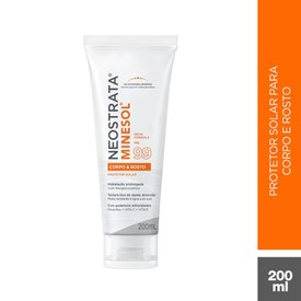 PROTETOR SOLAR FLUIDO HIDRATANTE NEOSTRATA MINESOL CORPO  ROSTO ANTIOXIDANTE FPS99 200ML