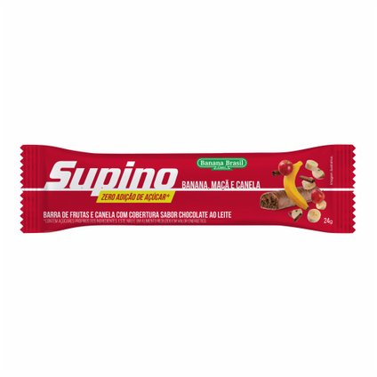 BARRA DE FRUTAS SUPINO ZERO MAÇÃ E CANELA 24G