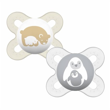 CHUPETA MAM START NEUTRA 0 A 2 MESES COM 2 UNIDADES