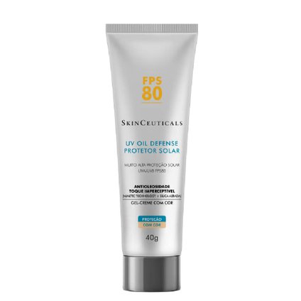 PROTETOR SOLAR FACIAL SKINCEUTICALS UV OIL DEFENSE COM COR FPS80 40G
