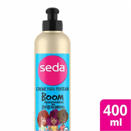 CREME PARA PENTEAR SEDA BOOM APAIXONADAS POR DESCOLORIDOS COM ÓLEO DE SEMENTE DE UVA 400ML