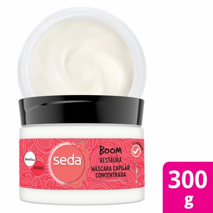 MÁSCARA SEDA BOOM RESTAURAÇÃO COM QUERATINA E ARGININA 300G