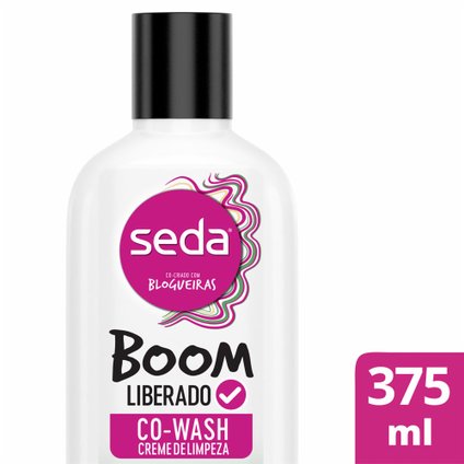 CREME DE LIMPEZA SEDA BOOM LIBERADO 3 EM 1 CO-WASH D-PANTENOL E ÓLEO DE COCO 375ML