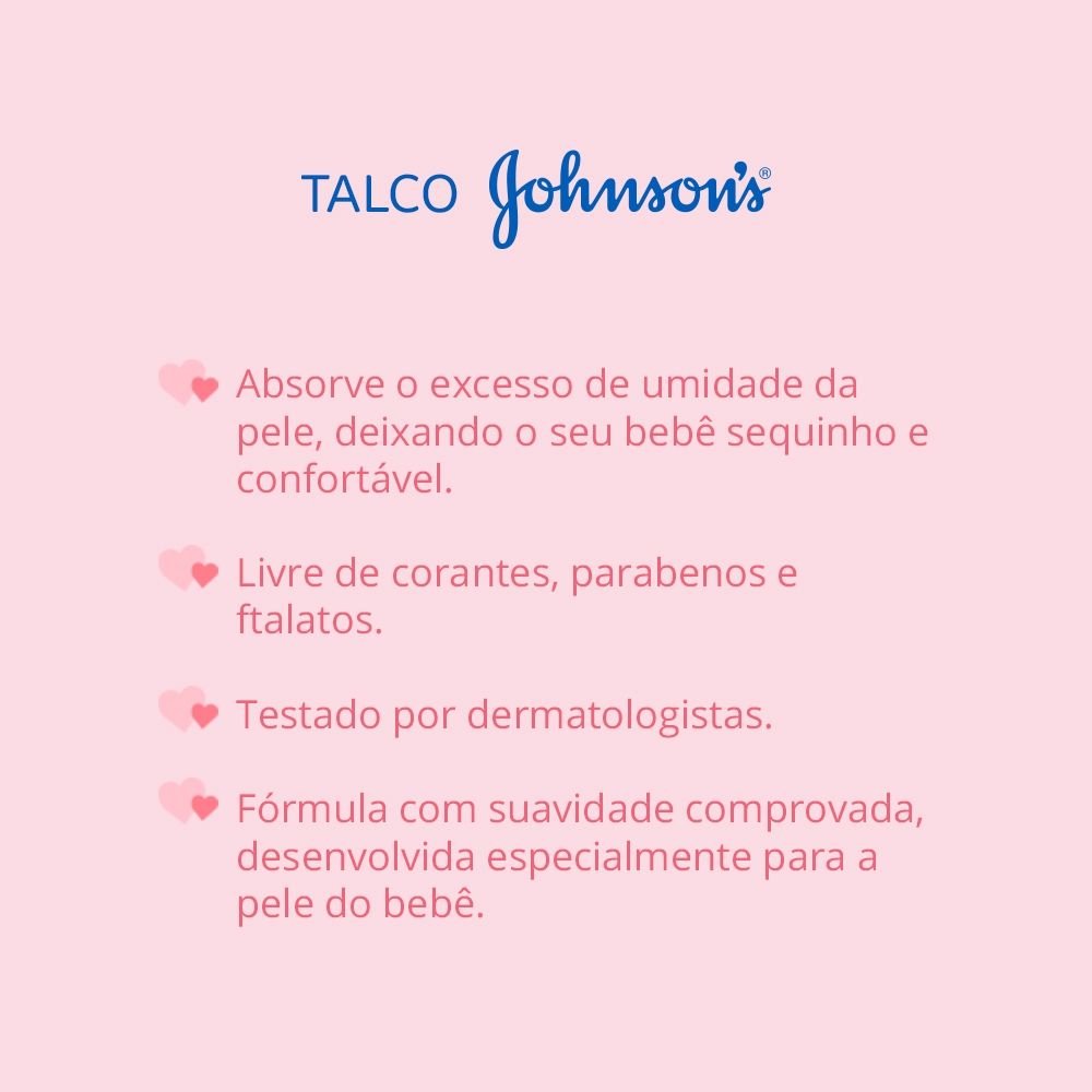 TALCO JOHNSONS BABY PURA PROTEÇÃO 200G