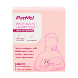 CONCHA DE AMAMENTAÇÃO PANVEL ESSENCIAL COM 2 UNIDADES