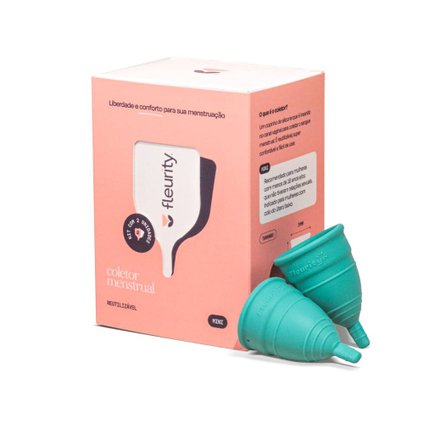 COLETOR MENSTRUAL FLEURITY MINI 2 UNIDADES