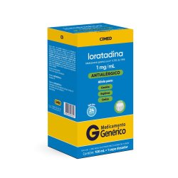 Loratadina 1mg/ml Xarope 100ml Cimed Genérico