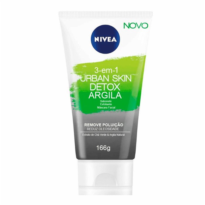 Gel De Limpeza Facial Detox 3 Em 1 Nivea Urban Skin 166g PanVel Farmácias