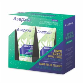 KIT SABONETE LIQUIDO ASEPXIA 100ML 50% DE DESCONTO NA 2ª UNIDADE