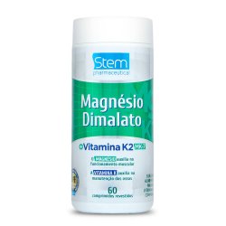 Magnésio Dimalato + Vitamina K2 Mk7 Stem 60 Comprimidos Revestidos