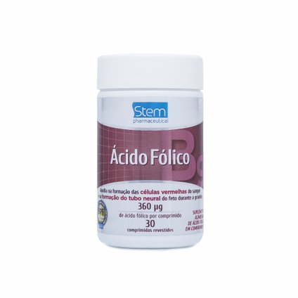 ÁCIDO FÓLICO STEM  30 COMPRIMIDOS REVESTIDOS