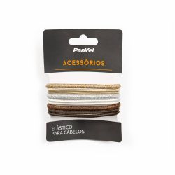 Elasticos De Cabelo Metalizados Com 9 Unidades - Coleção Fim De Ano - Edição Limitada - Panvel Acess