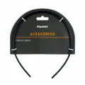 TIARA PARA CABELOS PANVEL ACESSÓRIOS COR PRETA FOSCA
