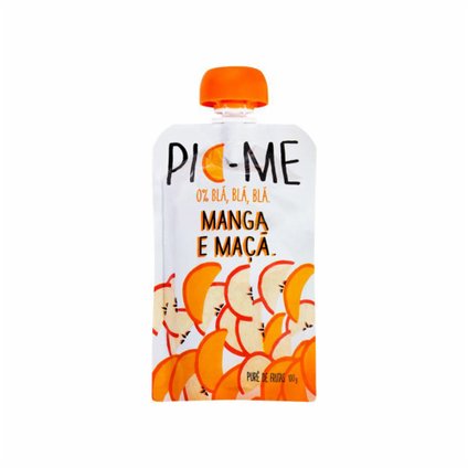 PURÊ DE FRUTAS PICME MANGA E MAÇÃ 100G