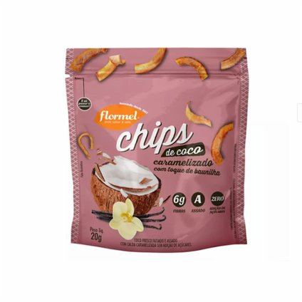 CHIPS DE COCO FLORMEL CARAMELIZADO 20G