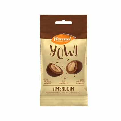 CHOCOLATE DRAGEADO FLORMEL YOW AMENDOIM 40G
