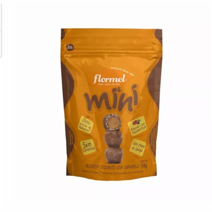 BOMBOM FLORMEL MINI CARAMELO CROCANTE 54G