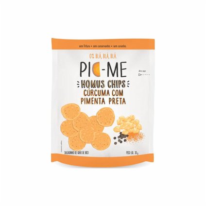 SNACK PICME HOMUS CÚRCUMA E PIMENTA PRETA 30G